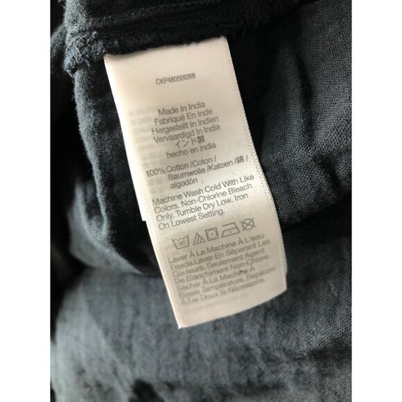 Madewell Lightestspun Cover-Up Maxi Shirtdress Relaxed Fit True Black NWT M - Picture 8 of 11